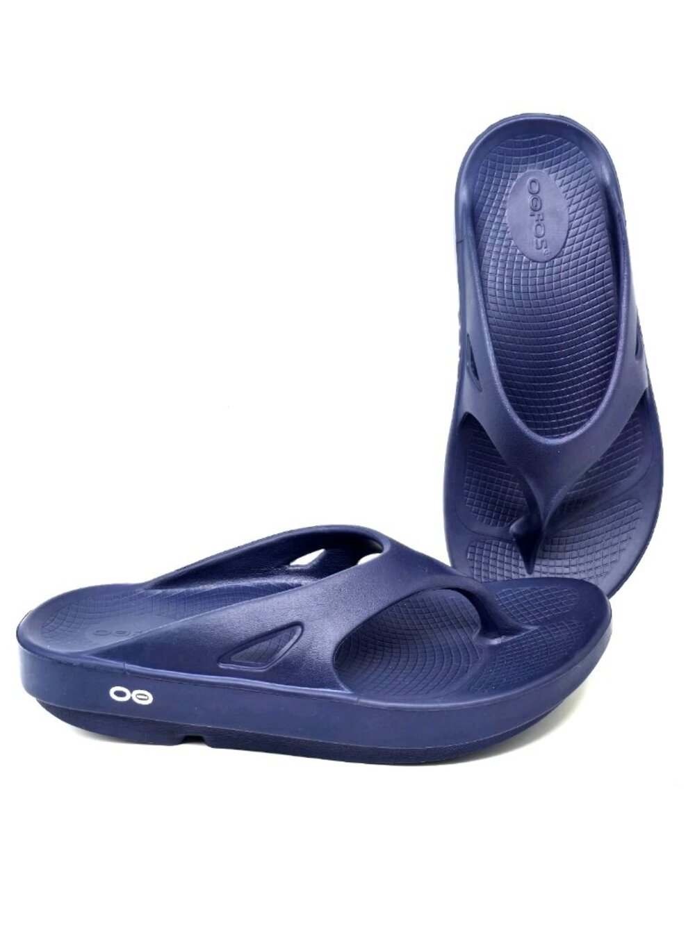 OOFOS Original Recovery Blue Flip Flop Thong Sandals Shoes Men's 6 Women's 8